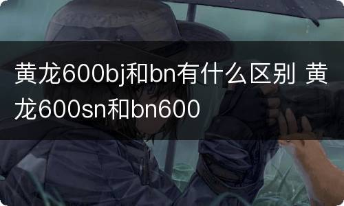 黄龙600bj和bn有什么区别 黄龙600sn和bn600