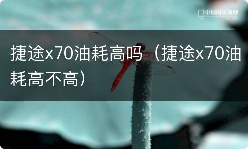 捷途x70油耗高吗（捷途x70油耗高不高）