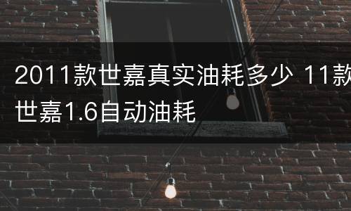 2011款世嘉真实油耗多少 11款世嘉1.6自动油耗