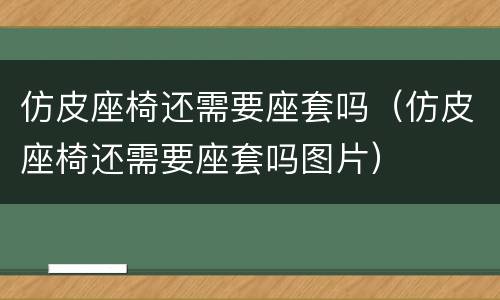 仿皮座椅还需要座套吗（仿皮座椅还需要座套吗图片）