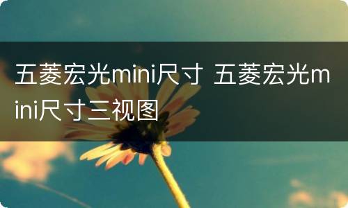 五菱宏光mini尺寸 五菱宏光mini尺寸三视图