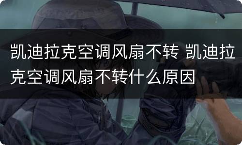 凯迪拉克空调风扇不转 凯迪拉克空调风扇不转什么原因