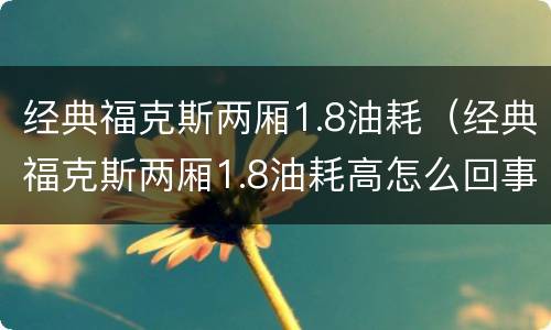 经典福克斯两厢1.8油耗（经典福克斯两厢1.8油耗高怎么回事）