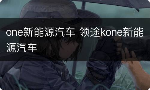 one新能源汽车 领途kone新能源汽车