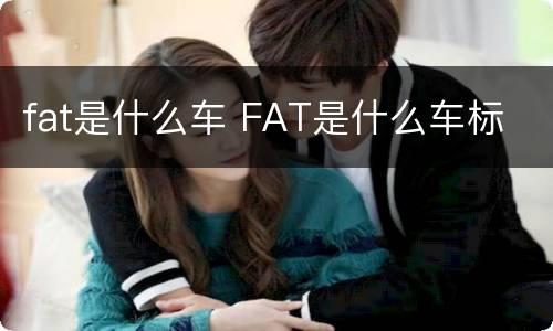 fat是什么车 FAT是什么车标