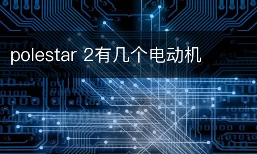 polestar 2有几个电动机