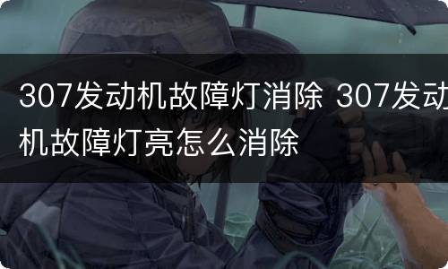 307发动机故障灯消除 307发动机故障灯亮怎么消除