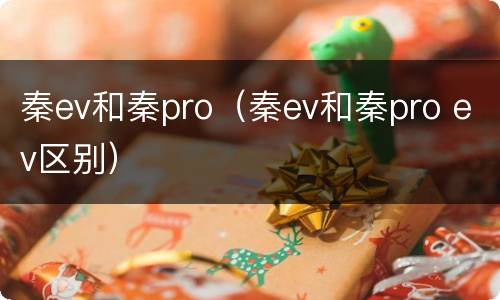 秦ev和秦pro（秦ev和秦pro ev区别）