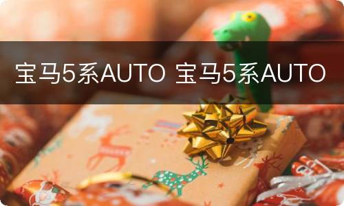 宝马5系AUTO 宝马5系AUTO