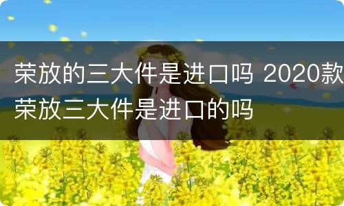 荣放的三大件是进口吗 2020款荣放三大件是进口的吗