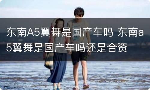 东南A5翼舞是国产车吗 东南a5翼舞是国产车吗还是合资