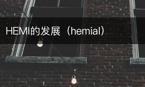 HEMI的发展（hemial）