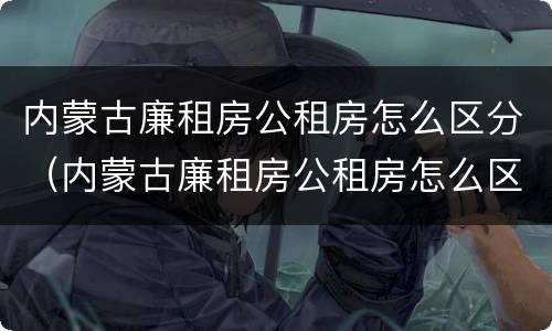 内蒙古廉租房公租房怎么区分（内蒙古廉租房公租房怎么区分等级）