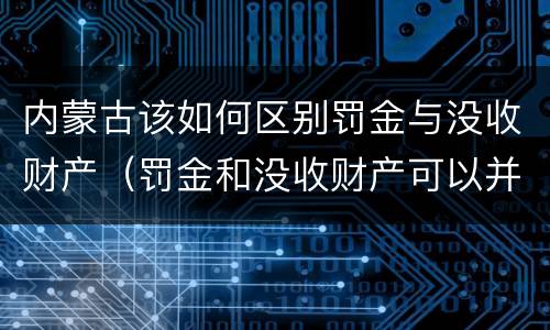 内蒙古该如何区别罚金与没收财产（罚金和没收财产可以并处吗）