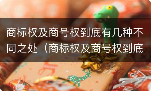 商标权及商号权到底有几种不同之处（商标权及商号权到底有几种不同之处）