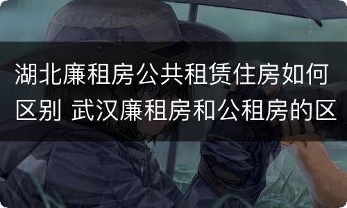 湖北廉租房公共租赁住房如何区别 武汉廉租房和公租房的区别