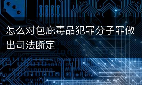 怎么对包庇毒品犯罪分子罪做出司法断定