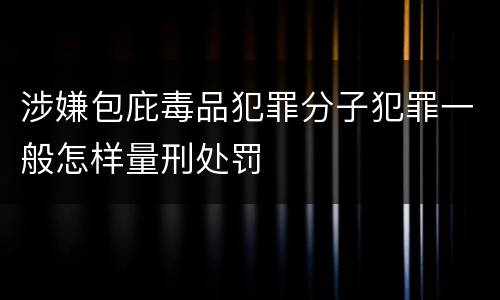 涉嫌包庇毒品犯罪分子犯罪一般怎样量刑处罚