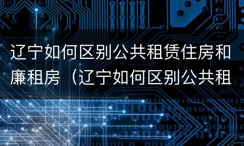 辽宁如何区别公共租赁住房和廉租房（辽宁如何区别公共租赁住房和廉租房的区别）