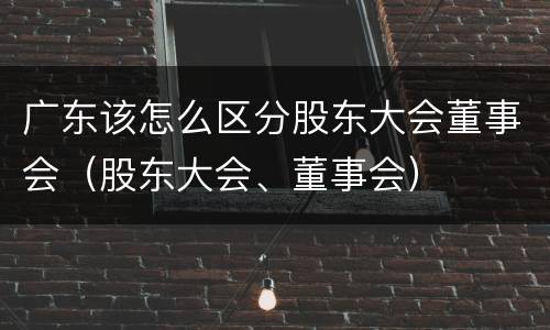 广东该怎么区分股东大会董事会（股东大会、董事会）