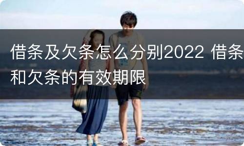 借条及欠条怎么分别2022 借条和欠条的有效期限