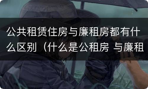 公共租赁住房与廉租房都有什么区别（什么是公租房 与廉租房有什么区别?）