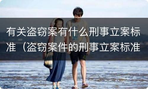 有关盗窃案有什么刑事立案标准（盗窃案件的刑事立案标准）