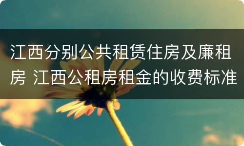 江西分别公共租赁住房及廉租房 江西公租房租金的收费标准