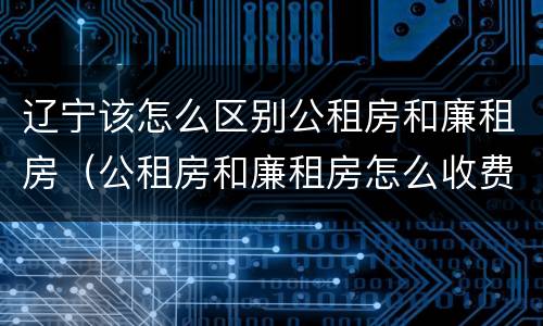 辽宁该怎么区别公租房和廉租房（公租房和廉租房怎么收费）