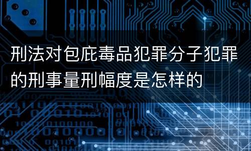 刑法对包庇毒品犯罪分子犯罪的刑事量刑幅度是怎样的