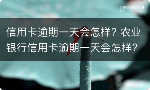 信用卡逾期一天会怎样? 农业银行信用卡逾期一天会怎样?