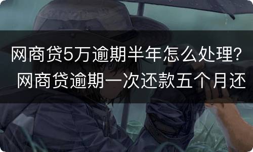 网商贷5万逾期半年怎么处理？ 网商贷逾期一次还款五个月还是用不了