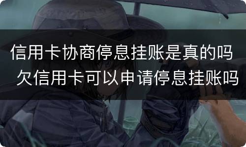 信用卡协商停息挂账是真的吗 欠信用卡可以申请停息挂账吗