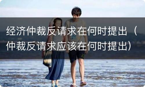 经济仲裁反请求在何时提出（仲裁反请求应该在何时提出）