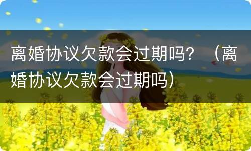 离婚协议欠款会过期吗？（离婚协议欠款会过期吗）