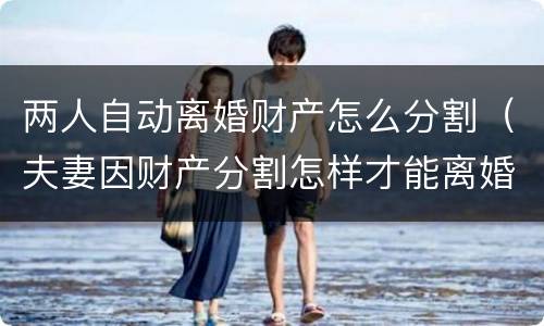 两人自动离婚财产怎么分割（夫妻因财产分割怎样才能离婚）