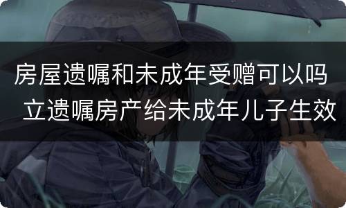 房屋遗嘱和未成年受赠可以吗 立遗嘱房产给未成年儿子生效吗